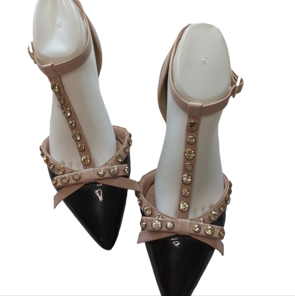 KATE SPADE NEW YORK Becca Jewelled T-Strap Ballerina Flat Size 8.5 Retail $500 - Picture 8 of 8